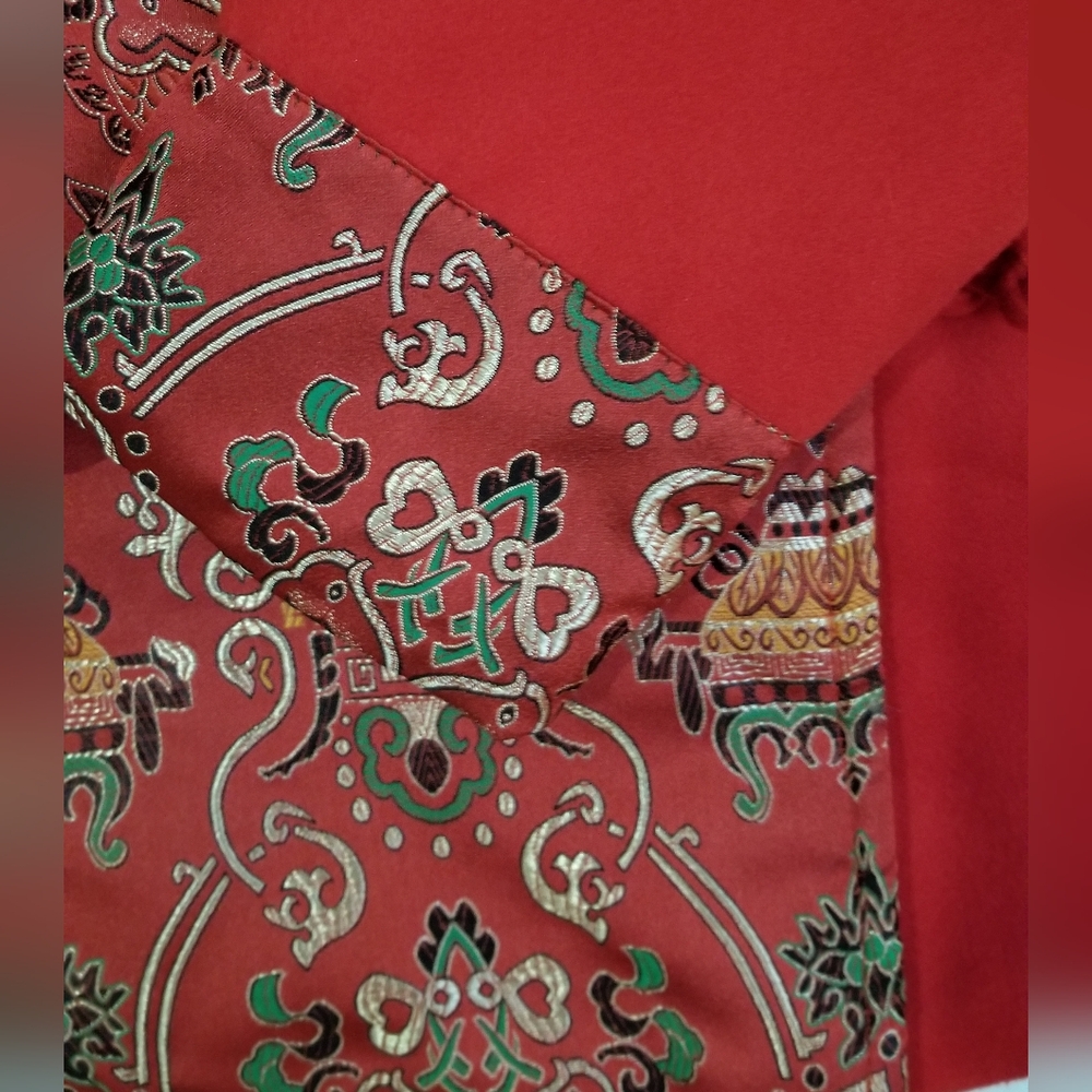 Boy's Winter Chinese Pisces Suit In Red NWT - Picture 7 of 12